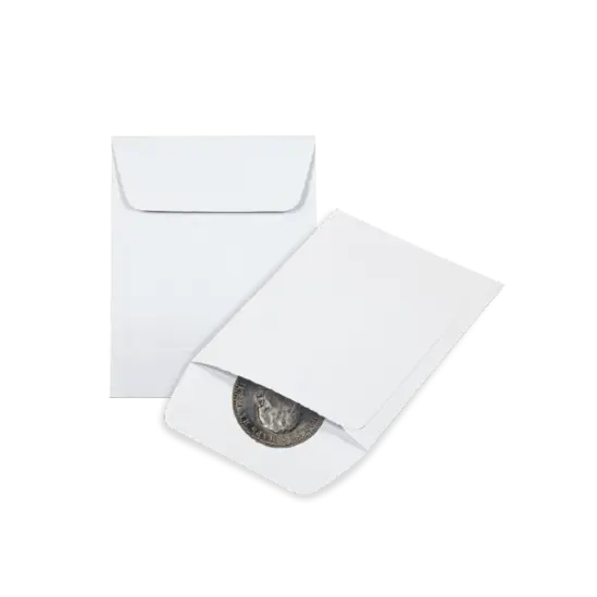 Плик за монети 60х75 мм - 2 пликчета с монета