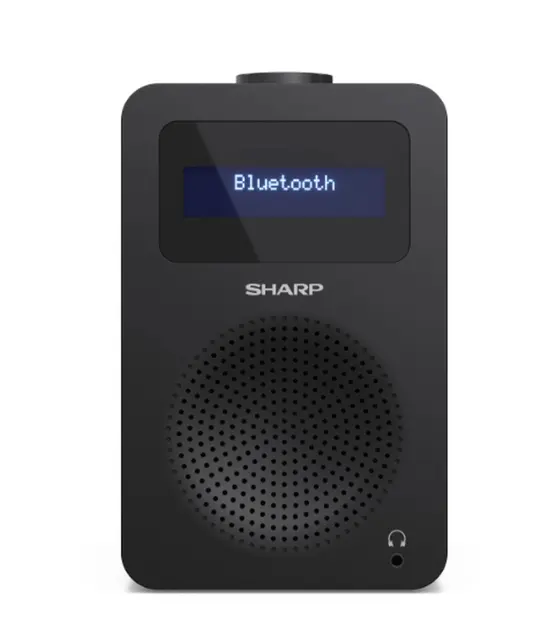 Радио Sharp Radios DR-430(BK), DIGITAL RADIO, Bluetooth 5.0, 5W, 20 DAB+DABFM, Auto timedate, LCD Display, Dual alarm, 3.5mm Headphone jack  line-out, Black