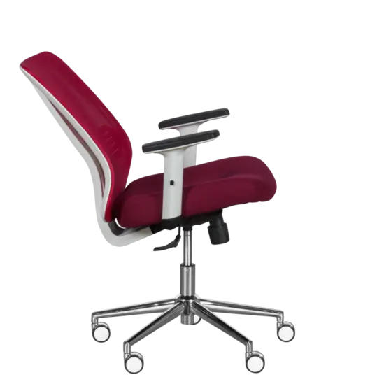 Работен стол РАДИ- червена мрежа, дамаска