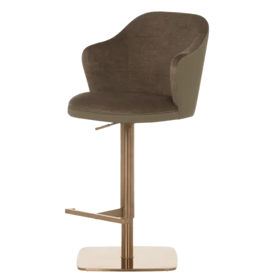 Бар стол БЛАГО- кафяв цвят дамаска