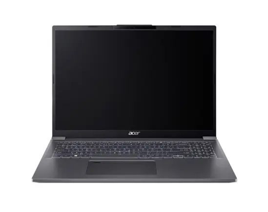 Лаптоп Acer Aspire 16, A16-71M-70ER,Intel Core Ultra 7 155H (up to 4.80GHz, 24MB), 16' WUXGA+ (2048x1280) OLED Adobe&DCI-P3 100%, 400nit, 1*16GB DDR5X 4600MHz, 512GB PCIe NVMe SSD, Intel UMA, FHD Cam, WiFi 6E, BT 6E, Backlit Kbd, No OS, Steel Gray