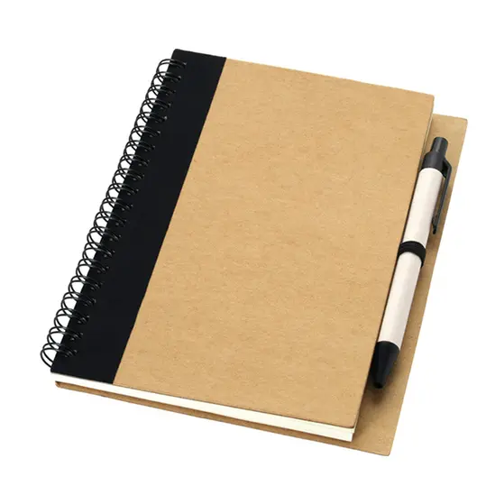 Тефтер PRIESTLY рециклирана хартия-черен