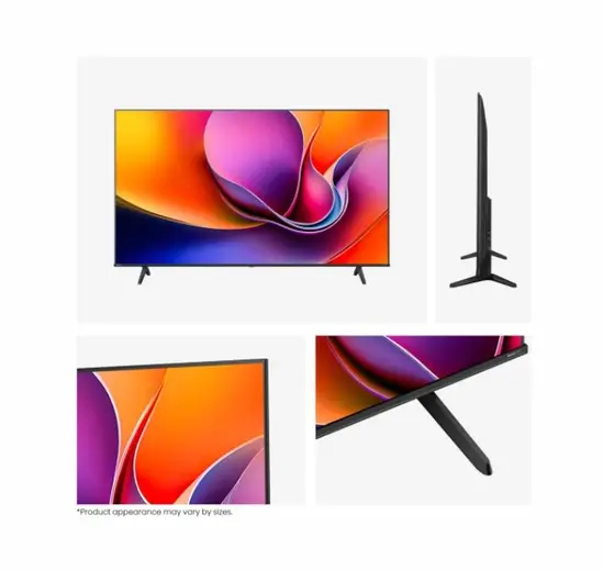 Телевизор Hisense 65' A6Q, 4K Ultra HD 3840x2160, DLED, DFA, Precision Colour, HDR 10+, HLG, Dolby Vision, DTS Virtual X, Smart TV, WiFi, BT, Light Sensor, Gaming Mode, 1xHDMI2 eArc, 3xHDMI, 2xUSB, LAN, CI+, DVB-T2CS2, Black