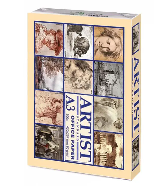  Пакет Копирна хартия ARTIST A3 80 гр. 500 л-сниман вертикално