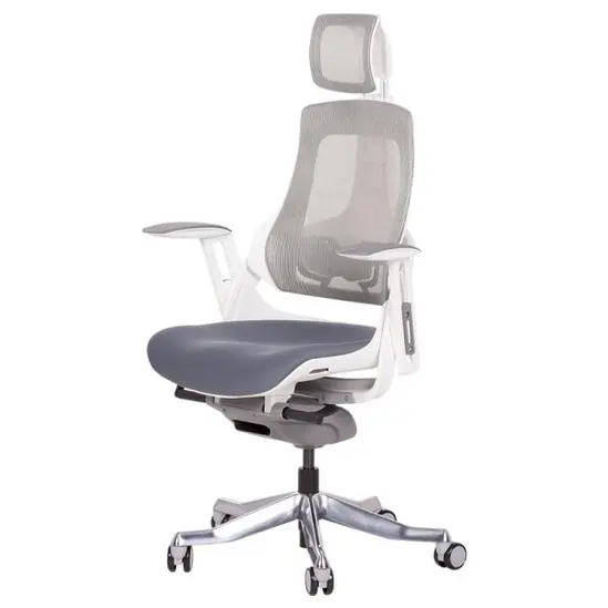 Директорски стол АЛЕКО сива дамаска