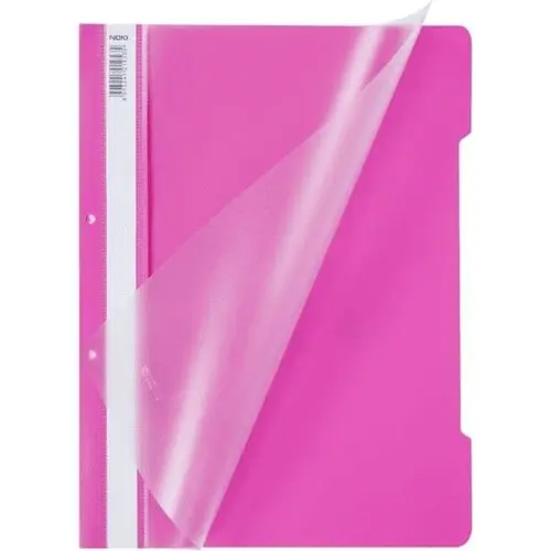 Папка PVC с перфорация розова А4