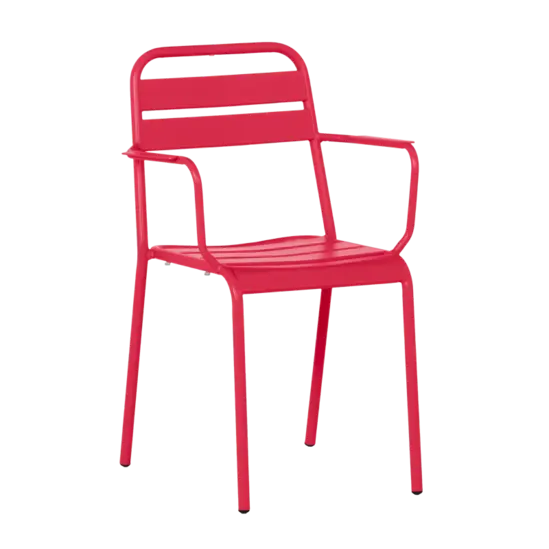 Градински стол ЛУНОРА- червен 