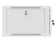 Комуникационен шкаф Lanberg rack cabinet 19' wall-mount 6U600x600 for self-assembly with metal door grey (flat pack)