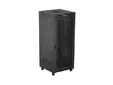 Комуникационен шкаф Lanberg rack cabinet 19' free-standing 37U600X800 (FLAT PACK) with mesh door LCD black