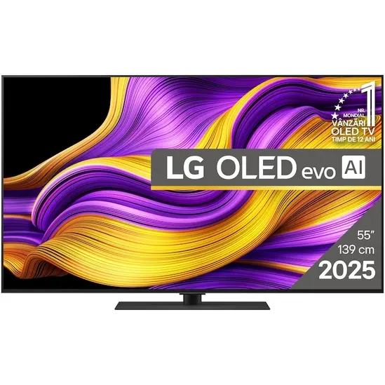 Телевизор LG OLED55G53LS, 55" UHD OLED evo, 4K (3840 x 2160), DVB-C/T2/S2, Full Cinema Screnn, Alpha 11 AI 4K, 120Hz Native (VRR 144Hz), ThinQ AI, HDR10, VRR, NVIDIA G-SYNC, AMD FreeSync, Dolby Vision, Dolby Atmos, Wi-Fi 6, Bluetooth, HDMI, USB, Airplay 2
