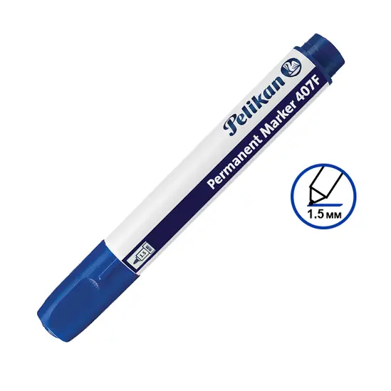 Перманентен маркер Pelikan 407F син