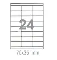 Самозалепващи етикети 70х35 24 бр.