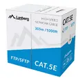 Кабел Lanberg LAN cable FTP CAT.5E 305m solid CCA, grey
