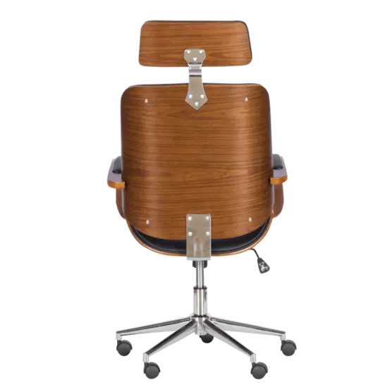 Директорски стол РУБЕН- снимка отзад, гръб, дърво