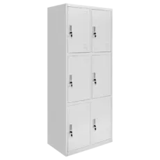 Метален гардероб BTL ZH с 6 отделение 185х76х45 см - сниман отсрани, затворен