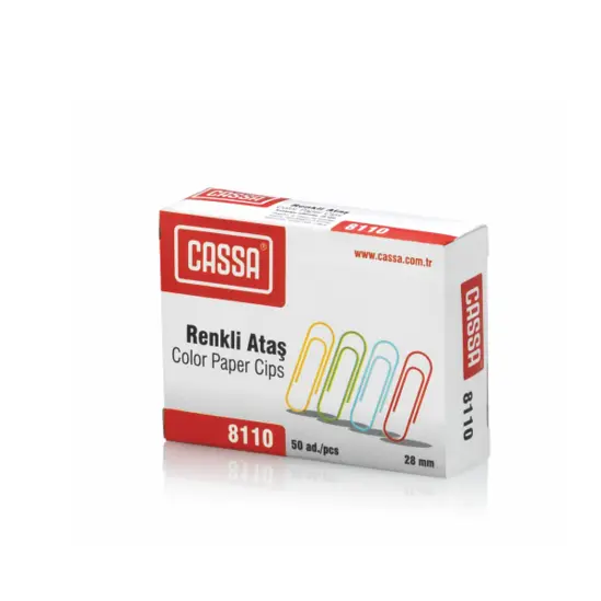 Кламери цветни 28 мм 50 бр