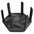 Рутер Asus Gaming Wireless Router, RT-AXE7800, AXE7800, Tri-Band, Quad-Core 1.7GHz CPU, 256MB512MB FlashRAM, 2.5G port, AiProtection Pro, Adaptive QoS, VPN Fusion, Instant Guard, IPTV, OFDMA, MU-MIMO, Beamforming, Link Aggregation, AiMesh, Black