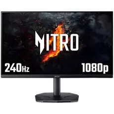 Монитор Acer Nitro KG240YW3bmiipx, 23.8'', FHD (1920X1080) IPS, ZeroFrame, FreeSync Premium 240Hz, 1ms/0.5ms GTG, 100M:1, 250nits, 99% sRGB, 2xHDMI, DP, Audio out, Tilt, Vesa, Black