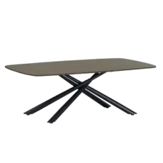 Холна маса БЕНИТА- бежов цвят плот от закалено стъкло