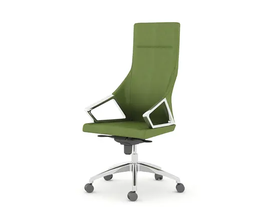 Директорски стол ПРЕСИЯН TAU 01-снимка отстрани