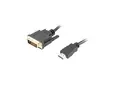 Кабел Lanberg HDMI (M) - DVI-D (M) (24+1) cable 1.8m, dual link, with gold-plated 4K connectors, black
