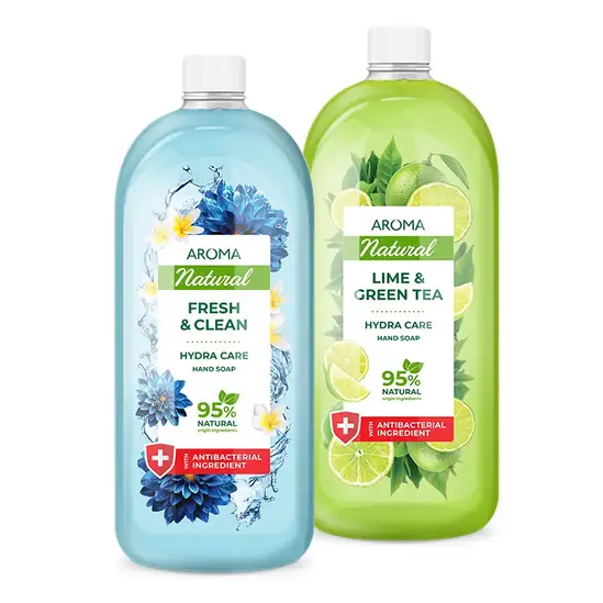 Течен сапун АРОМА 900 мл пълнител