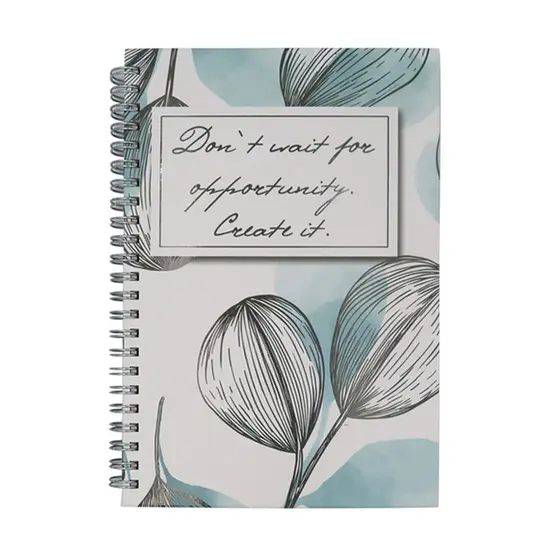 Комплект бележници със спирала DESIGNS -сивсин