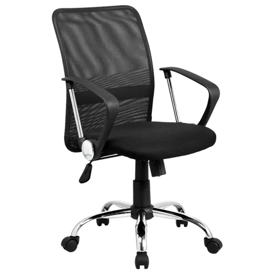 Работен стол КРЕМЕНА- снимка отстрани, меш