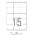 Самозалепващи етикети 70x56 15 бр.