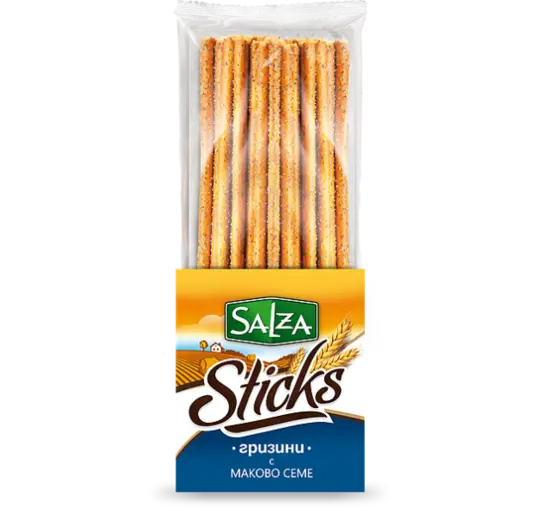 Гризини Sticks с маково семе 250 гр