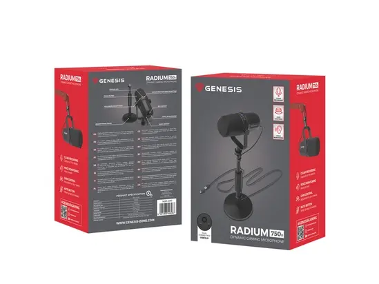 Микрофон Genesis Microphone Radium 750D Studio USBXLR Stand