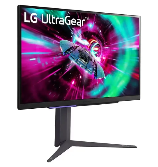 Монитор LG 27GR93U-B, 27", UltraGear IPS 1ms, AG, UHD 4K (3840x2160), 144Hz, HDR 400, 1000:1, 400cdm2, DCI-P3 95%, USB3.0 (1up2down), VRR, AMD Free-sync, NVIDIA G-Sync, HDMI, DisplayPort, Height Adjustable, Pivot, Tilt, Headphone Out, Black