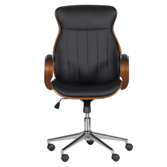 Директорски стол ПИМЕН- черна еко кожа