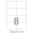 Самозалепващи етикети 105x74 8 бр.