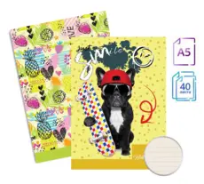 Тетрадка телчета А5 вестник 40 л редове