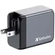 Зарядно устройство Verbatim GNC-65 GaN Charger 3 Port 65W USB AC (EUUKUS)