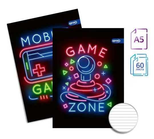 Тетрадка шита А5 офсет 60 л редове