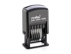 Номератор ръчен h=4мм 6 цифри