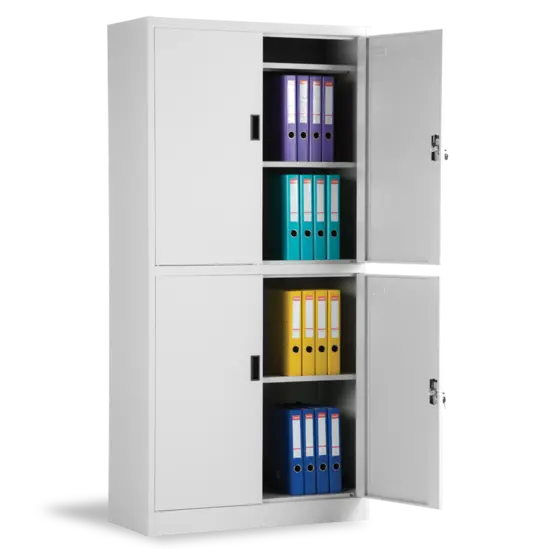 Архивен шкаф BTL LZ с 5 отделения 184х90х40 см- с две отворени врати, пълен с калсьори, сниман отпред