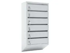 Пощенска кутия PMT PB 6C KL- сива, със шест клетки, затворени 