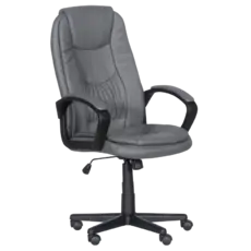 Директорски стол ЯСЕР- снимка отстрани, сив цвят