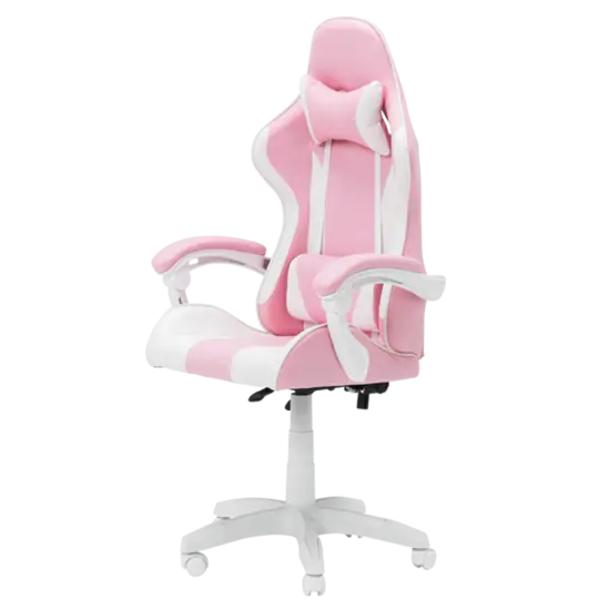 Геймърски стол ТЕСА-снимка отстрани, стол за момичета