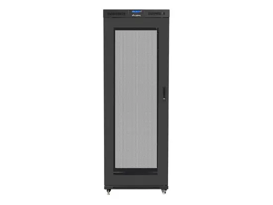 Комуникационен шкаф Lanberg rack cabinet 19' free-standing 37U800x1000 (flat pack) with glass door lcd black v2