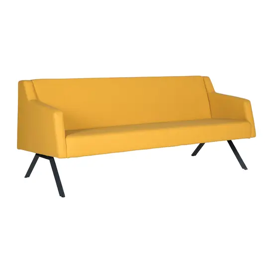 Диван триместен ПИРОТ KUKA 03 - в жълт цвят, разчупен дизайн