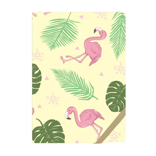 Комплект джобен бележник Designs  Corner вариант 2- корица с фламинго