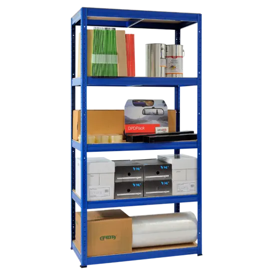 Метален стелаж BTL 180х90х40 см 175 кг рафт- съвместимост на рафт, син