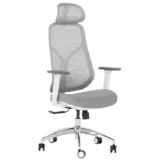 Директорски стол ЙОАН- снимка отпред, сив цвят