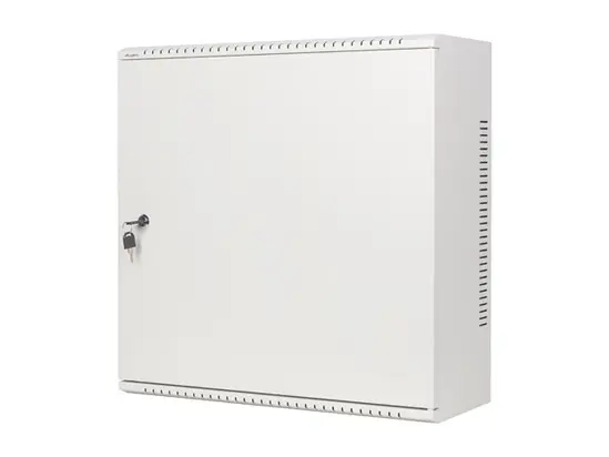 Комуникационен шкаф Lanberg rack cabinet 19' wall-mount 6U+3u540x200 low-profile grey (assembled)