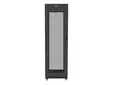 Комуникационен шкаф Lanberg rack cabinet 19' free-standing 42U600x800 (flat pack) with mesh door lcd black v2