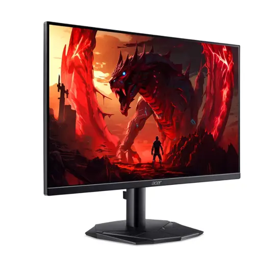 Монитор Acer Nitro KG240YP0bi, 23.8'' FHD (1920X1080) VA, ZeroFrame, FreeSync 144Hz, 1ms (VRB), 100M:1, 250nits, 99% sRGB, VGA, HDMI, Tilt, Energy Star, Vesa, Black